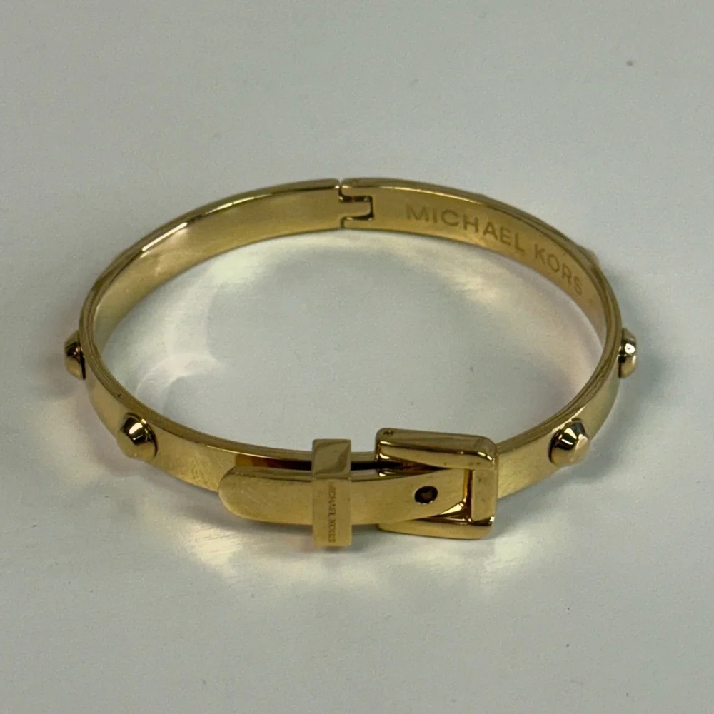 Michael Kors Goldtone Astor Buckle Bracelet - Picture 3 of 6